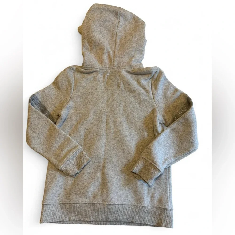 OshKosh B'gosh Girls Unicorn Hoodie Sweatshirt Gray Pink Size 10 Sparkle Cute
